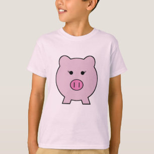 T-shirt Sadie le ~ rose Kawaii Girly mignon de porc