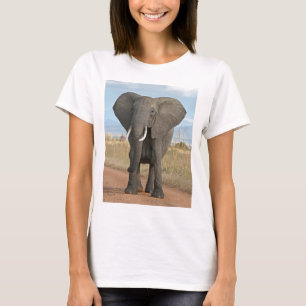 T-shirt Safari Afrique Jungle Destin Animaux Éléphants