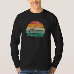 T-shirt safari cou long bébé girafe mignon parc animal wil