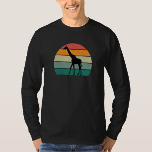 T-shirt safari cou long bébé girafe mignon parc animalier 