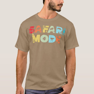 T-shirt Safari Mode Faune Animal Zoo Animal Drôle Safari