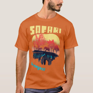 T-shirt Safari Serengeti Parc National Afrique Tanzanie Bi