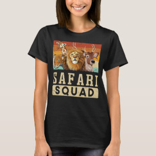 T-shirt Safari Squad African Animal Family Vacances Voyage