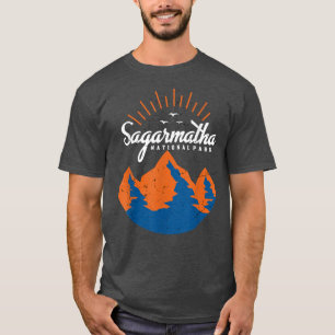 T-shirt Sagarmatha Everest Parc national Népal Tibet Neige
