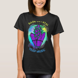 T-shirt Sage Crystal Incense Piège Hip hop Musique Fan Spi