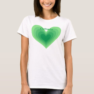 T-shirt Sage Green Heart Thunder_Cove