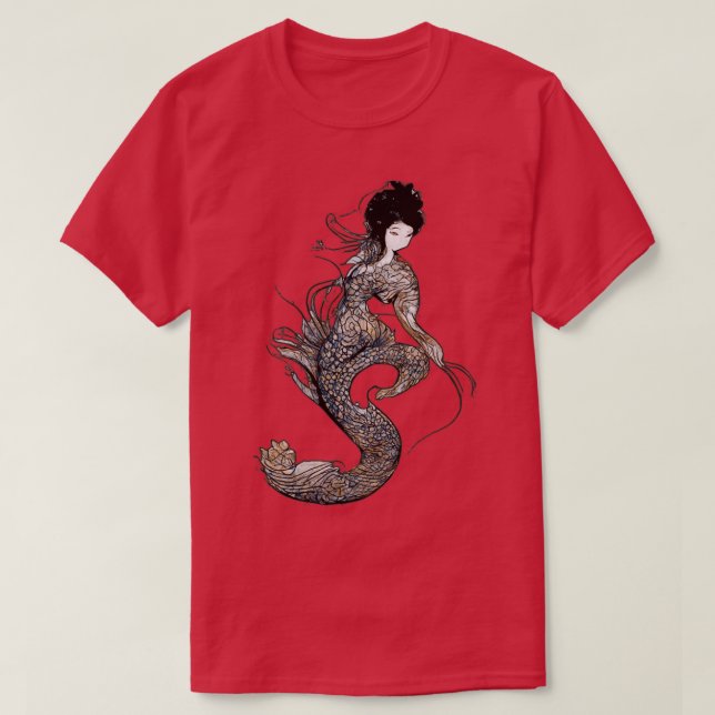 T-shirt Sage Green Mermaid Art et les cadeaux de Sirène (Design devant)