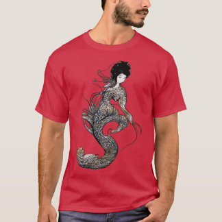 T-shirt Sage Green Mermaid Art et les cadeaux de Sirène