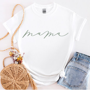 T-shirt Sage Mama Script mignon