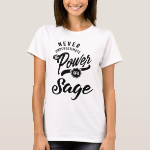 T-shirt Sage Nom personnalisé Anniversaire Cadeau