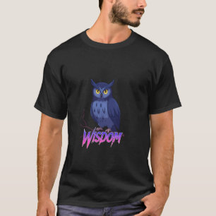 T-shirt Sagesse de hibou Style Épique Créature Intelligenc