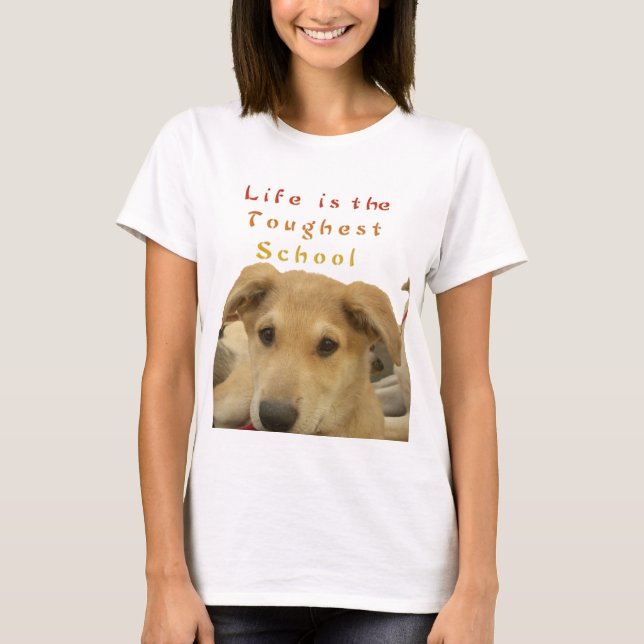 T-shirt Sagesse d'or : Une vision oeil de chien de l'école (Devant)