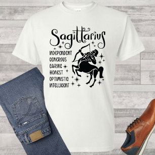 T-shirt Sagittaire Symbole Zodiaque Horoscope Traits T-shi