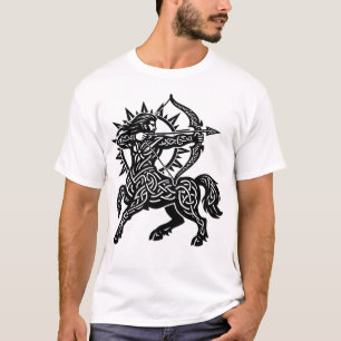 T-shirt Sagittarius Centaure Archer — Encre Mythique du Zo