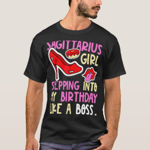 T-shirt Sagittarius Girl Horoscope talons Steels Steven An