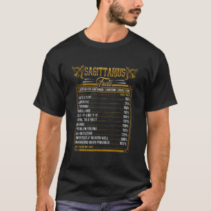T-shirt Sagittarius Horoscope Zodiac Faits Traite Les Règl