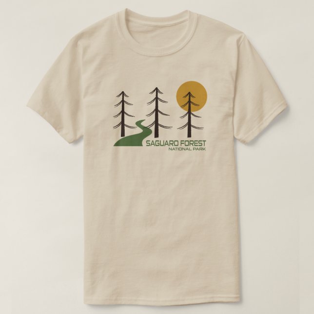 T-shirt Saguaro Forest National Park Trail (Design devant)
