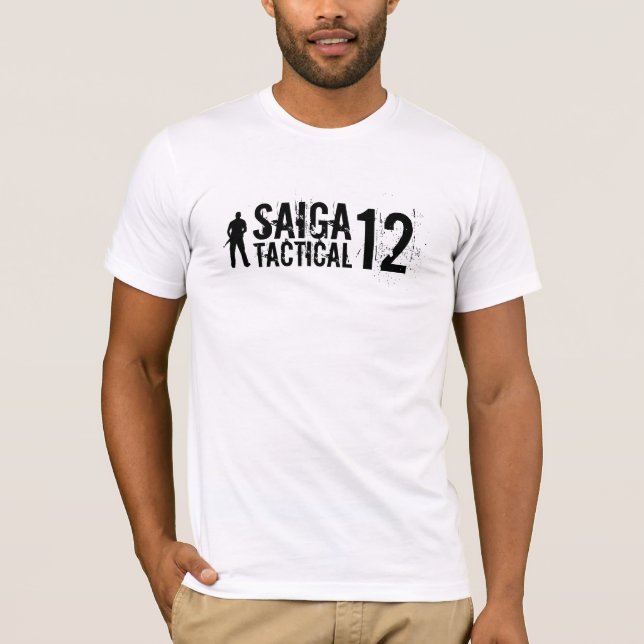 T-shirt Saiga 12 - "Vigilance " tactique de Saiga (Devant)