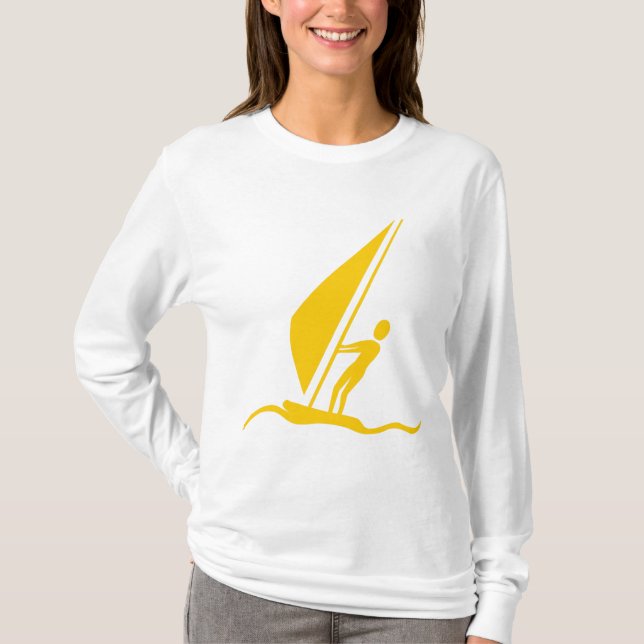 T-shirt Sailboarding - Ambre (Devant)
