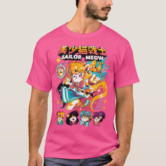 T-shirt Sailor Meow