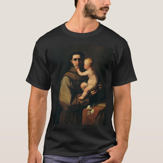T-shirt Saint Antoine de Padoue par Luca Giordano (Devant)