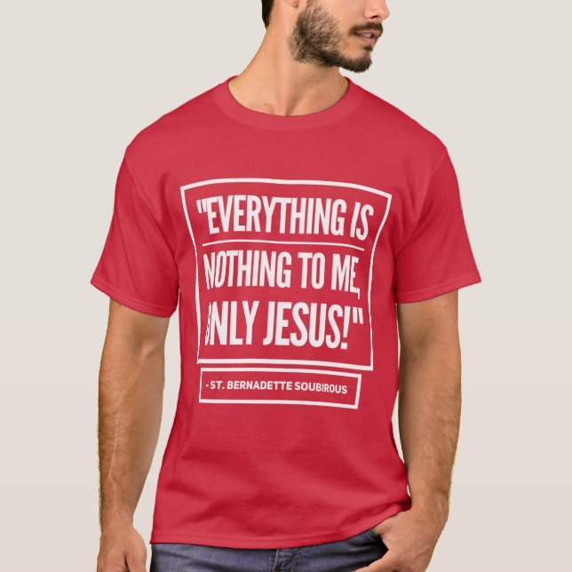 T-shirt Saint Bernadette Chemise Soubirous catholique (Devant)