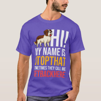 T-shirt Saint Bernard Chien Chien Chien Chiens Propriétair