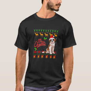 T-shirt Saint Bernard Chien Noël drôle Vilain Noël S