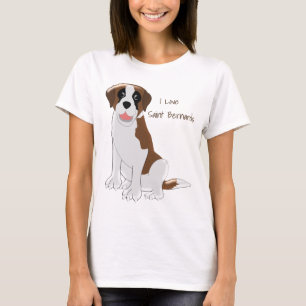 T-shirt Saint Bernard Dog Design personnalisé
