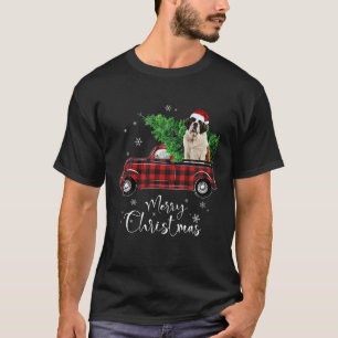 T-shirt Saint Bernard Dog Ride Camion Rouge Noël Funky D