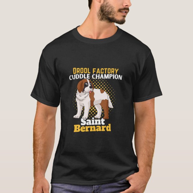 T-shirt Saint bernard : fabrique de drool (Devant)
