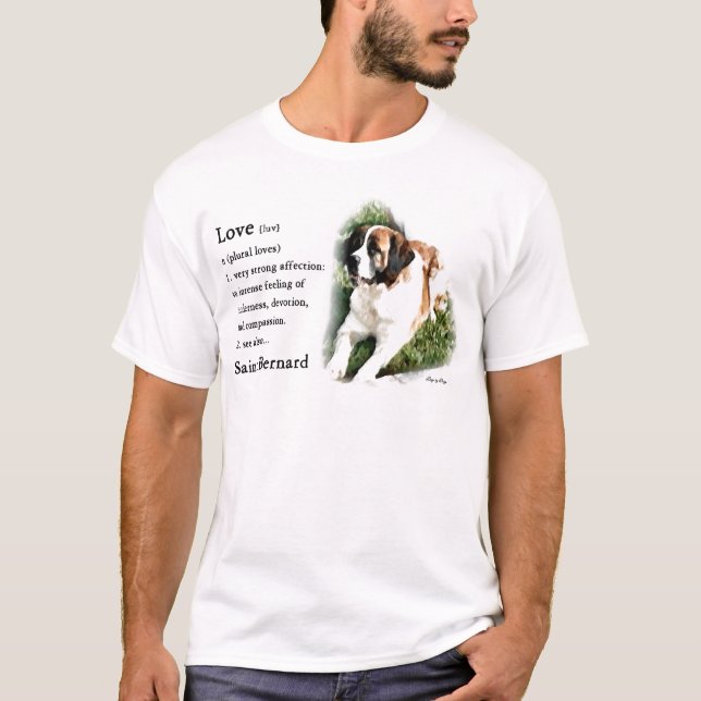 T-shirt Saint Bernard Lovers (Devant)