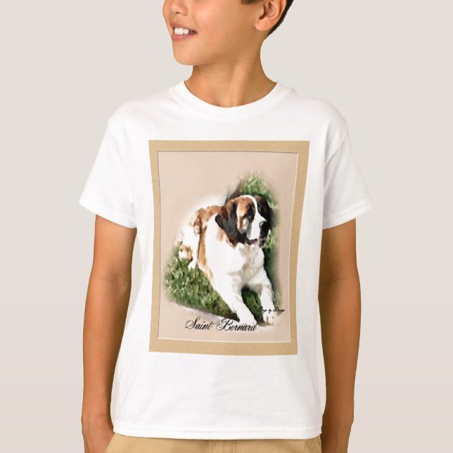 T-shirt Saint Bernard Lovers Cadeaux (Devant)