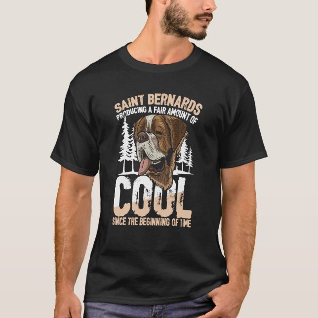 T-shirt Saint Bernards Produisant une juste quantité de Co (Devant)