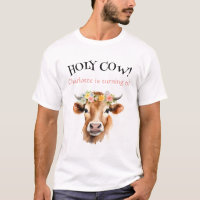 Saint-Cow Jersey Vache Floral Fille Anniversaire