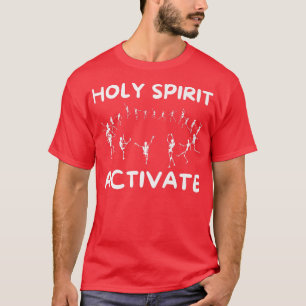 T-shirt Saint-Esprit Activé Danser Drôle Drôle Squelette