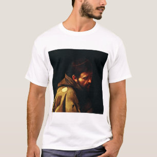 T-shirt Saint François par Le Caravage Chef-d'œuvre baroqu
