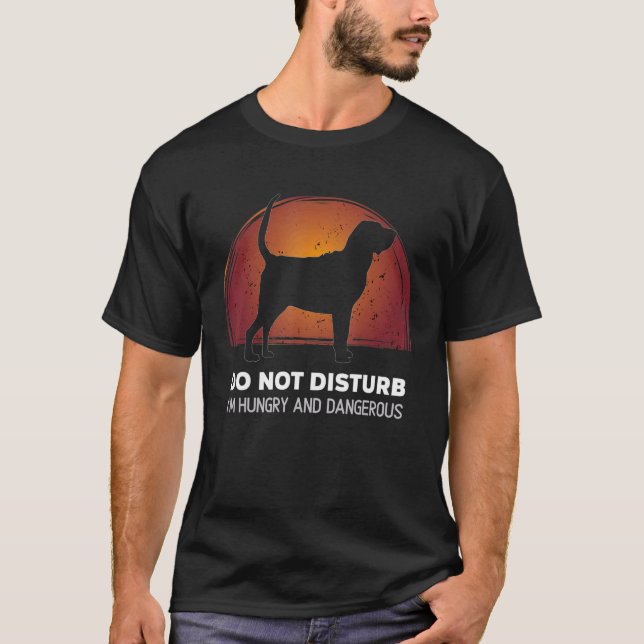 T-shirt Saint Hubert's Dog Bloodhound Retro 27 (Devant)