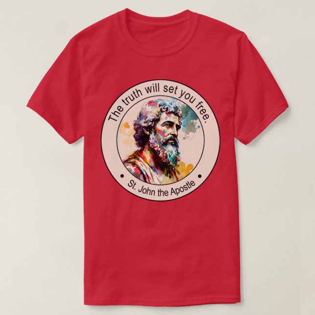 T-shirt Saint Jean l'Apôtre Citations religieuses Don Insp (Design devant)