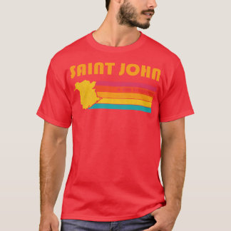 T-shirt Saint John Nouveau-Brunswick Canada Vintage en dét