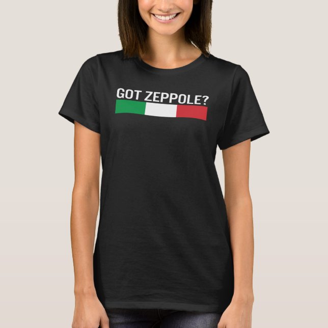 T-shirt Saint Joseph's Day Got Zeppole Italy Flag Italian  (Devant)