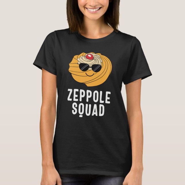 T-shirt Saint Joseph's Day Zeppole Squad Sunglasses Italia (Devant)