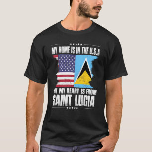 T-shirt Saint-Lucien Patriot Américain Cultive Fier Coeur