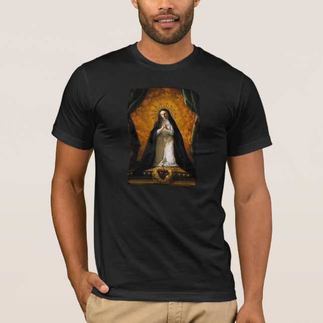 T-shirt Saint-Margaret Mary Alacoque Heart - Giaquinto (Devant)