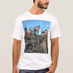 T-shirt Saint-Marques et lampes, Venise, Italie