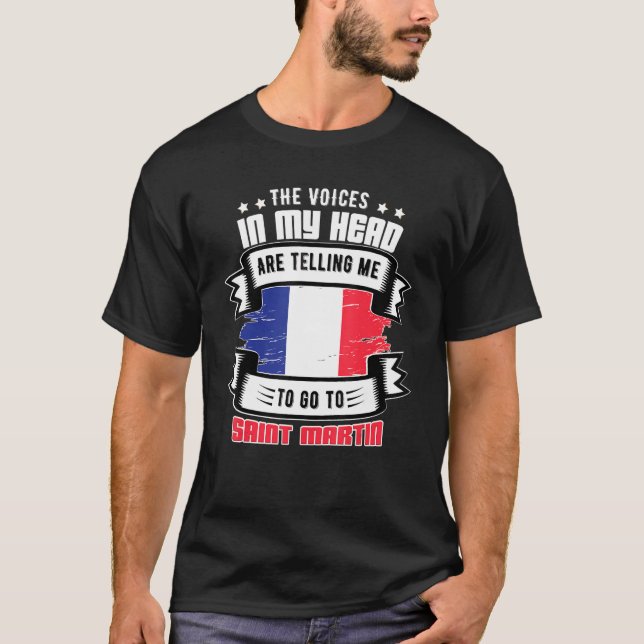T-shirt Saint Martin dans ma tête (Devant)