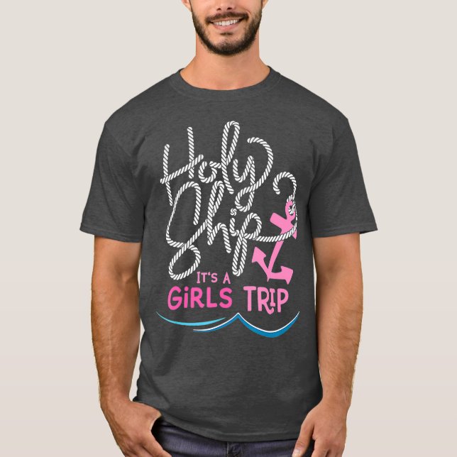 T-shirt Saint Navire Filles Voyage Fun Croisière Vacances  (Devant)