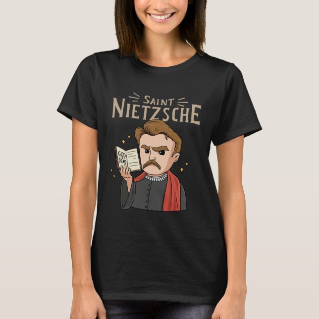 T-shirt Saint Nietzsche for a Philosophy Student  1 (Devant)