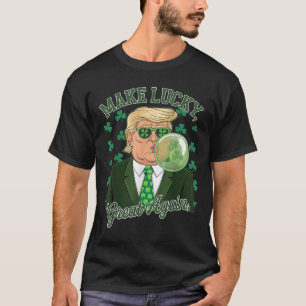 T-shirt Saint-Paddys Day Trump Bubble Gum Rendre Lucky Gra