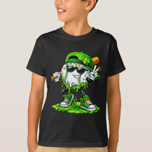 T-shirt Saint-Patrick baseball glace goutte pour jeunesse